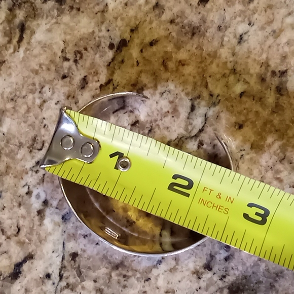 Sterling Silver Cuff Bracelet 925 - Picture 6 of 7